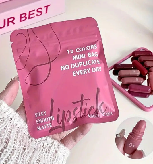 12 Mini Labiales de cápsulas Magic Casa ✨💄